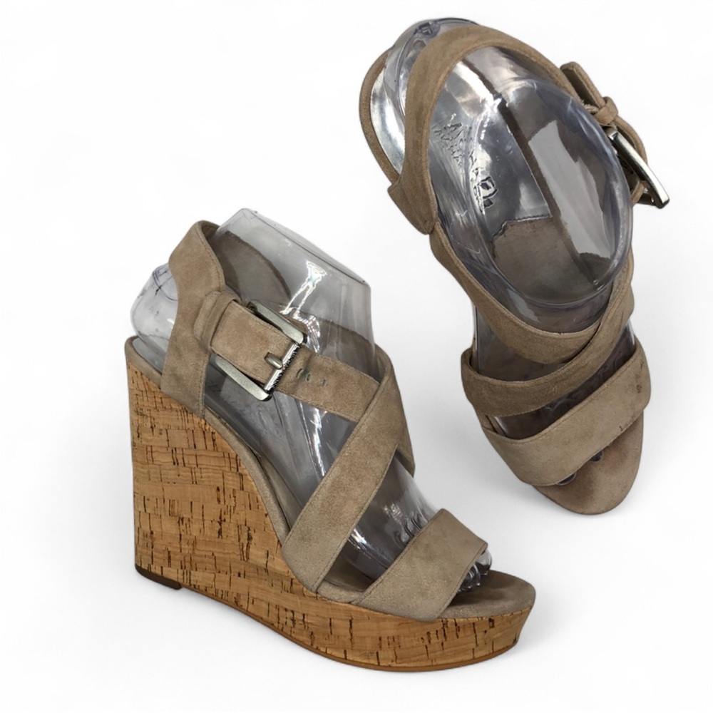 Michael Kors Women's Giovanna Cork Wedge Sandals